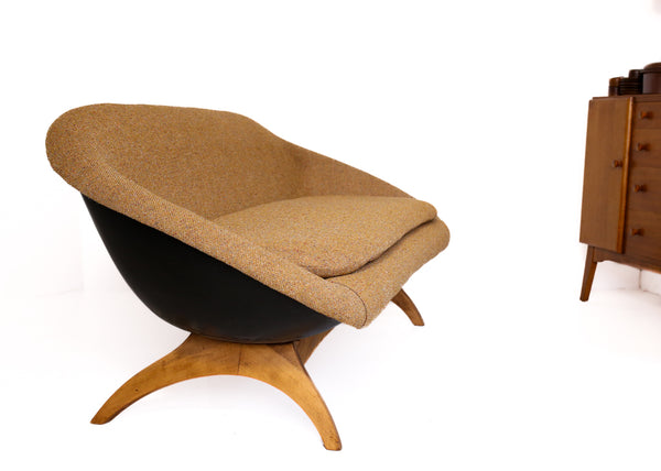 Mid-century Lurashell Style Tub Sofa