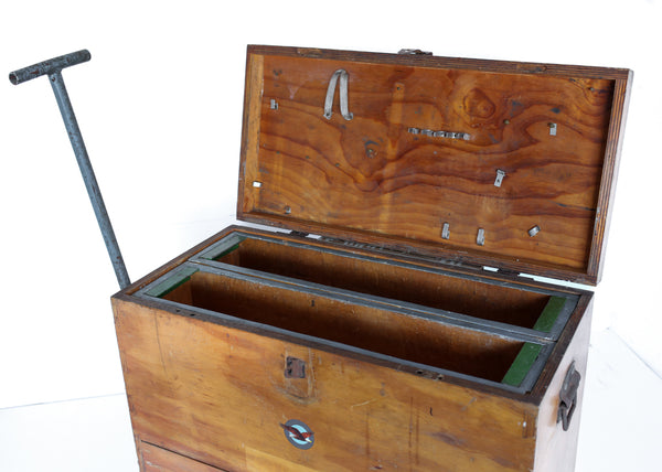 Vintage Tool Cabinet on a Steel Trolley