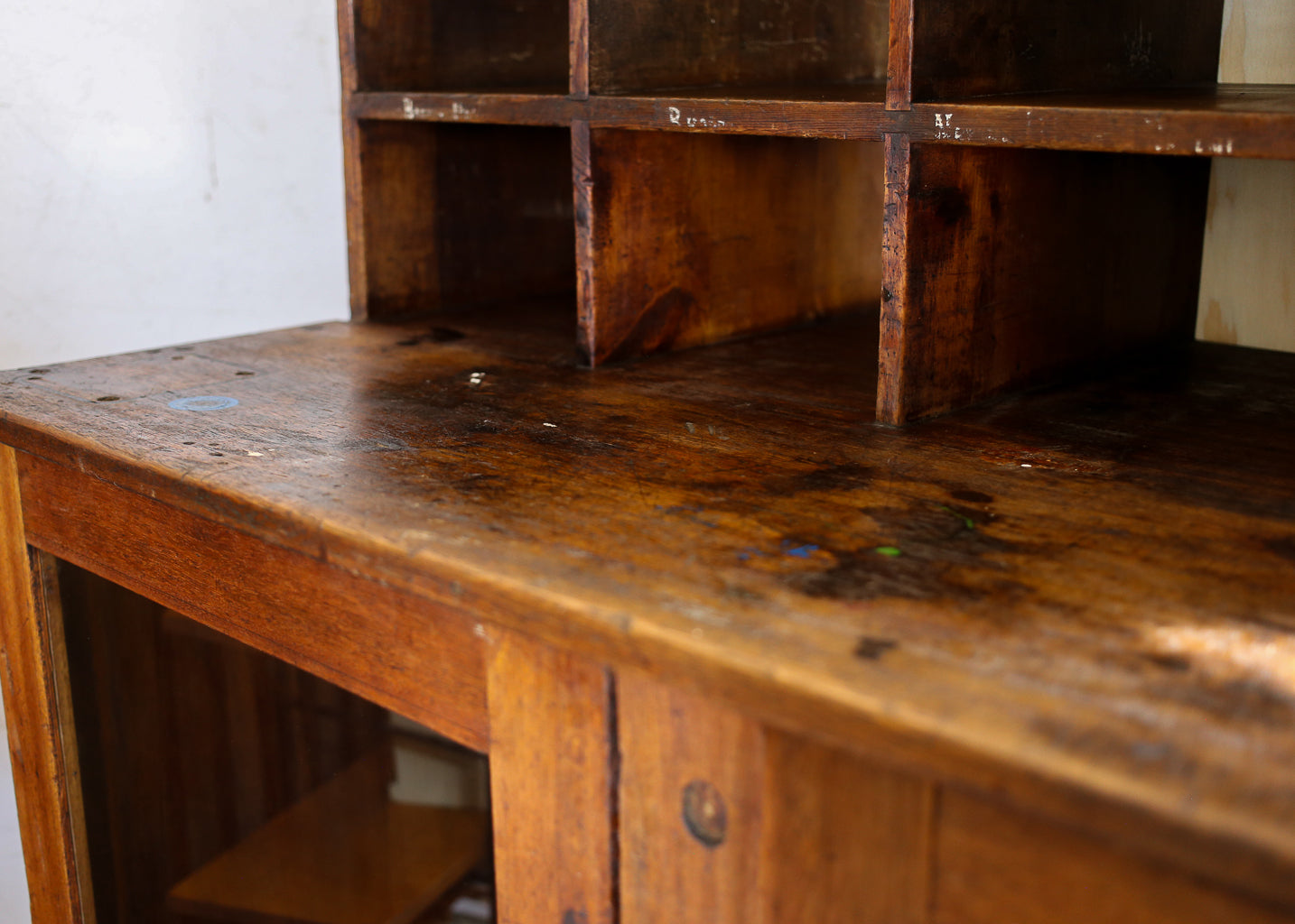 Antique Charge Office Cabinet
