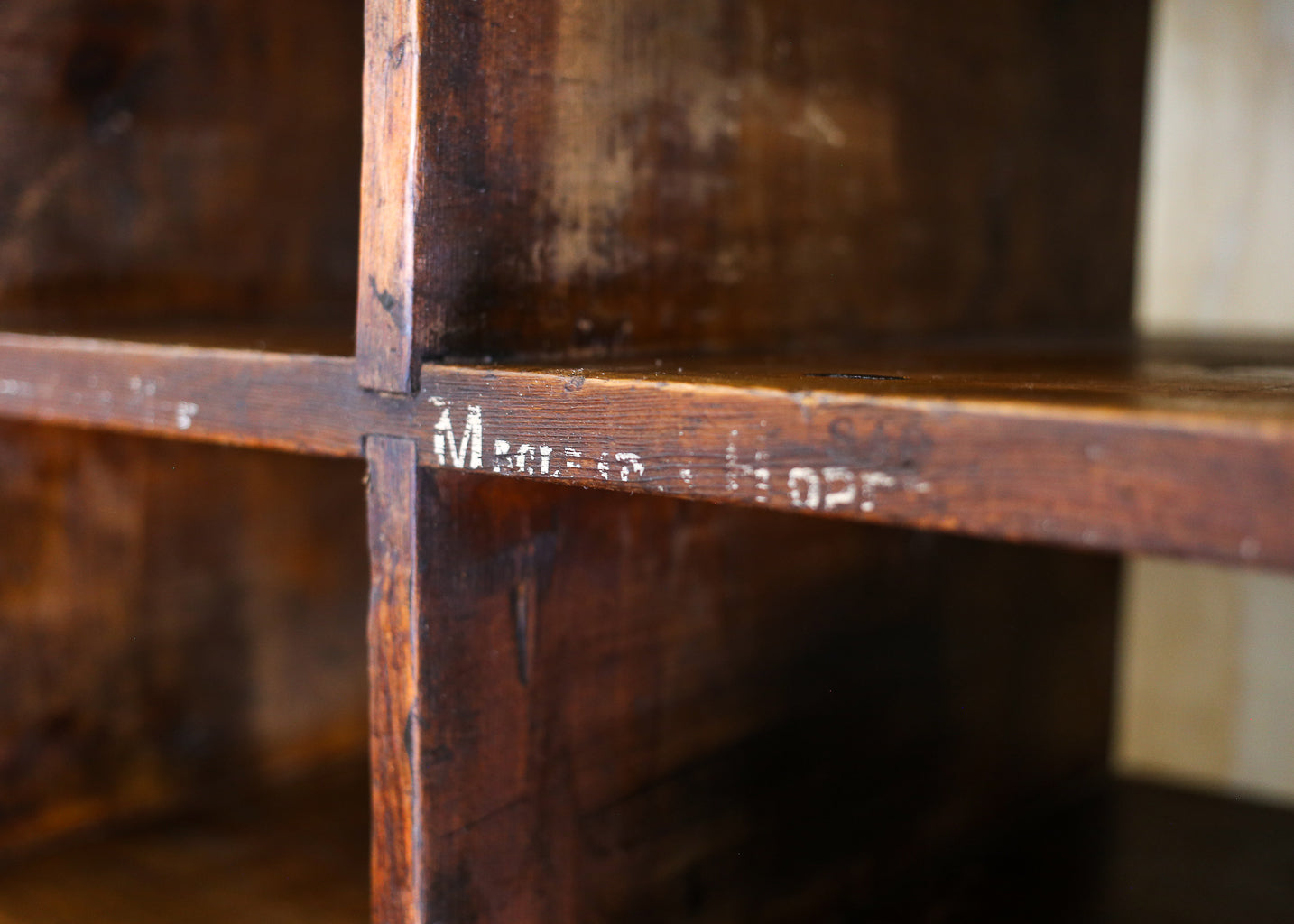 Antique Charge Office Cabinet