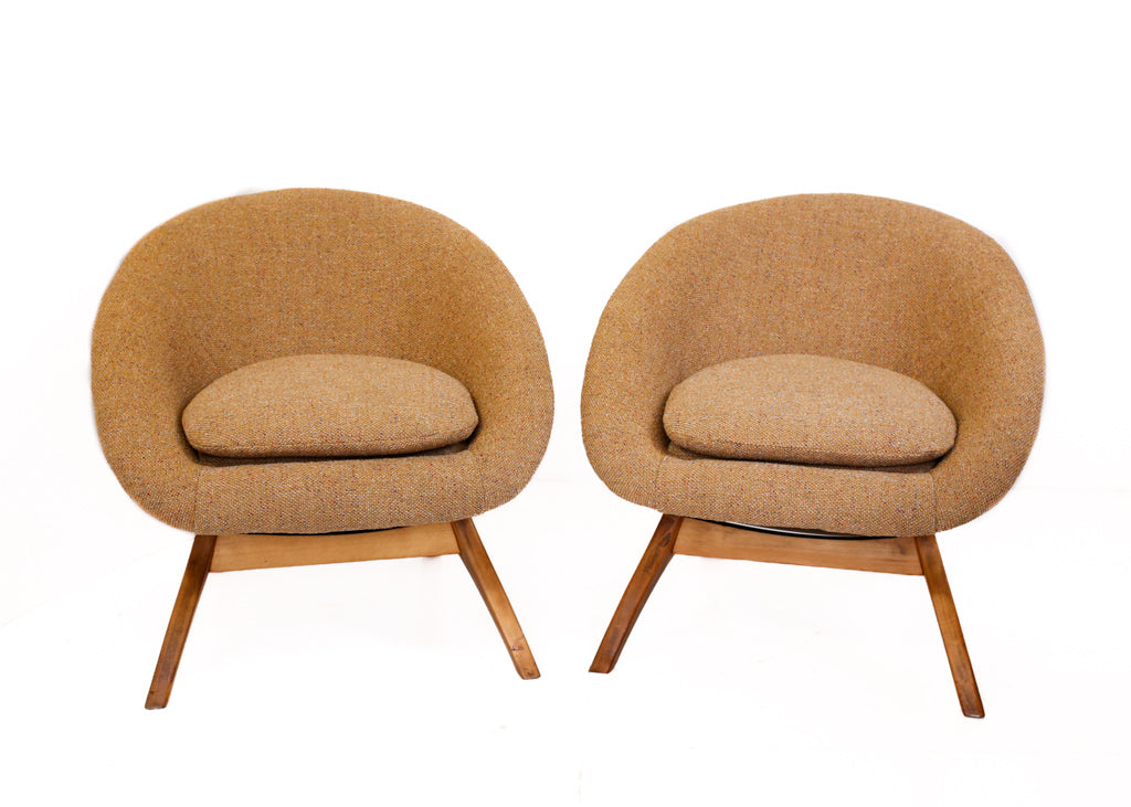 Pair of Mid-century Tub Chairs