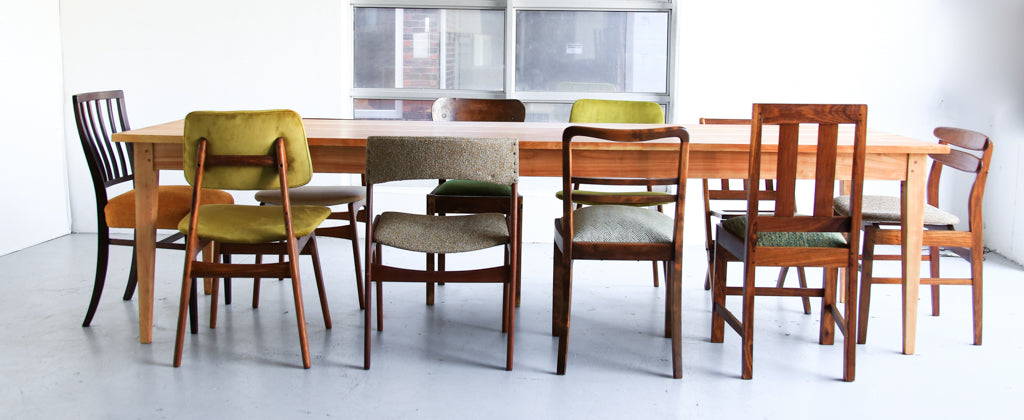 A Mix Vintage Dining Chairs, priced per chair
