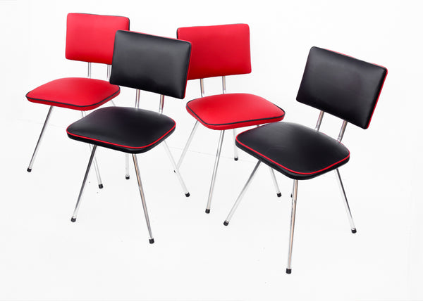 Set of Six Vintage Diner Chairs