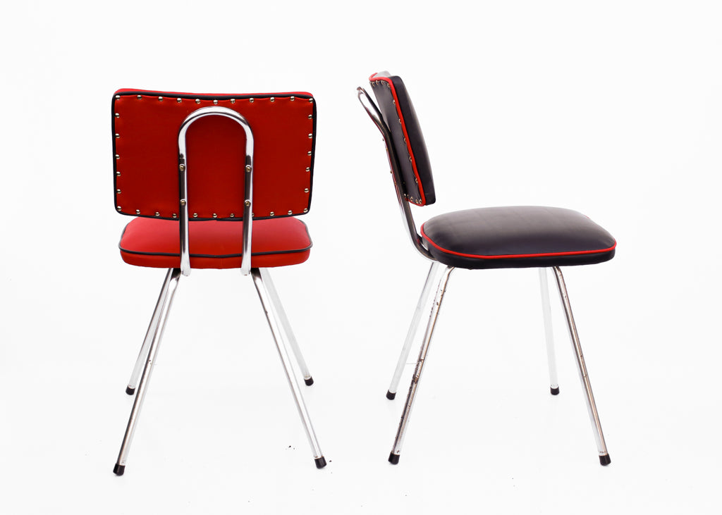 Set of Six Vintage Diner Chairs