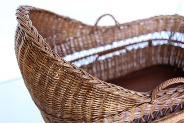 Vintage Wicker Basket Cot