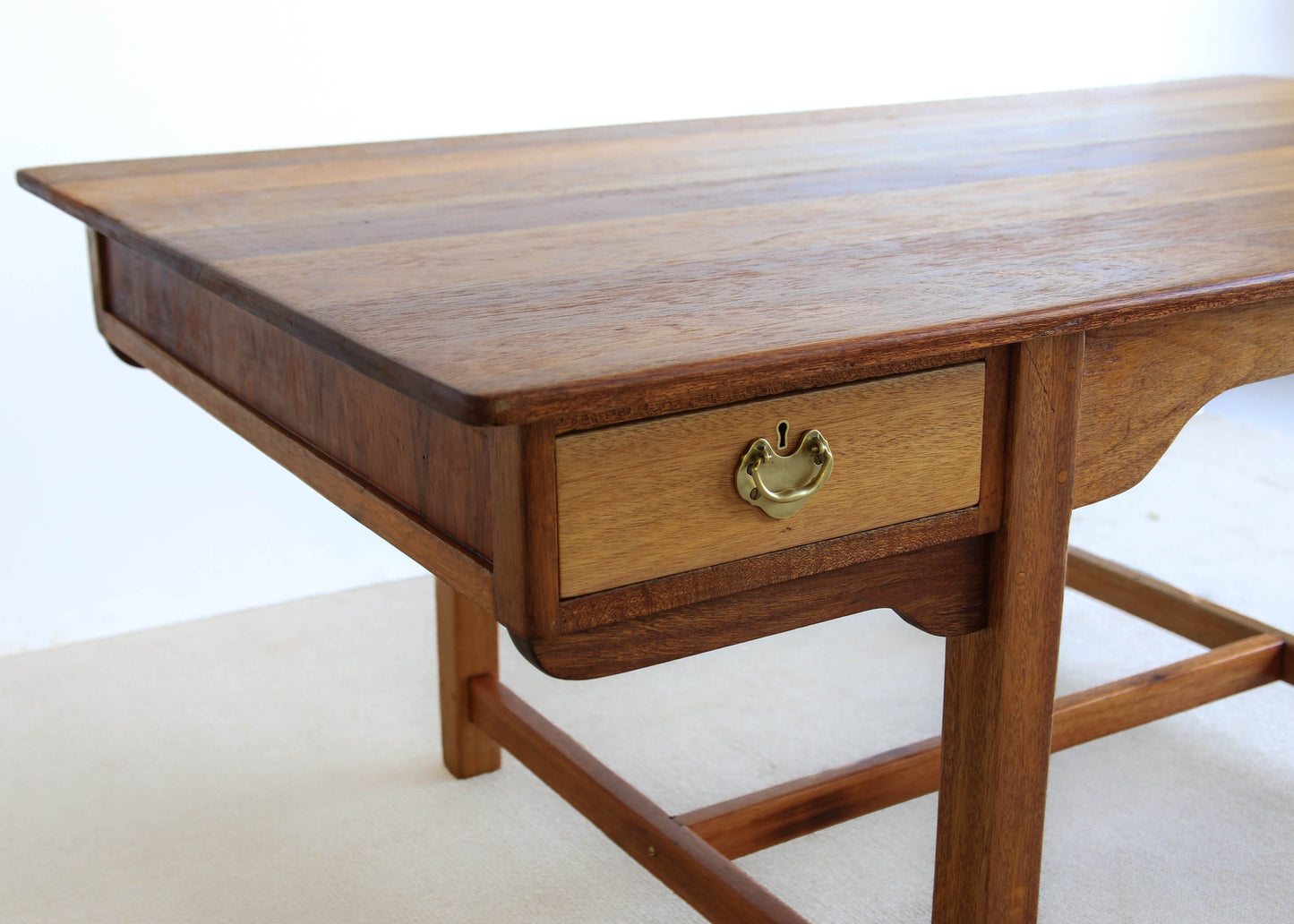 Large Desk with a Solid Wood Top