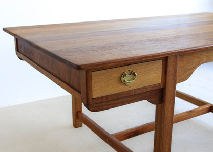 Large Desk with a Solid Wood Top