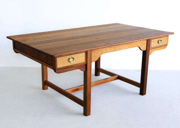 Large Desk with a Solid Wood Top