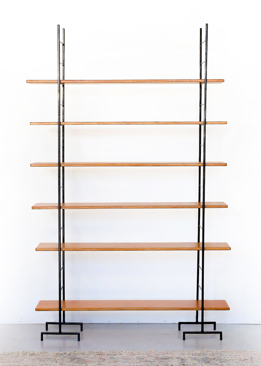 Steel Ladder and Birch Ply Wood Shelf - six tiers