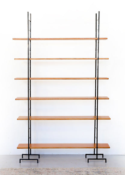 Steel Ladder and Birch Ply Wood Shelf - six tiers
