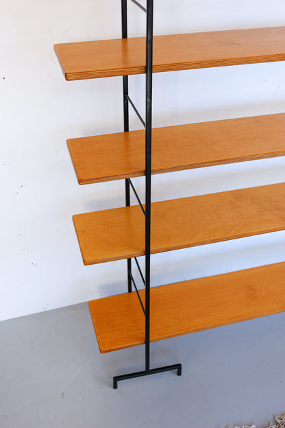 Steel Ladder and Birch Ply Wood Shelf - six tiers