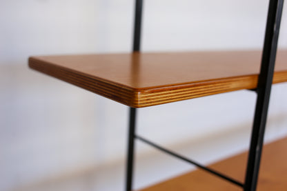 Steel Ladder and Birch Ply Wood Shelf - four tiers