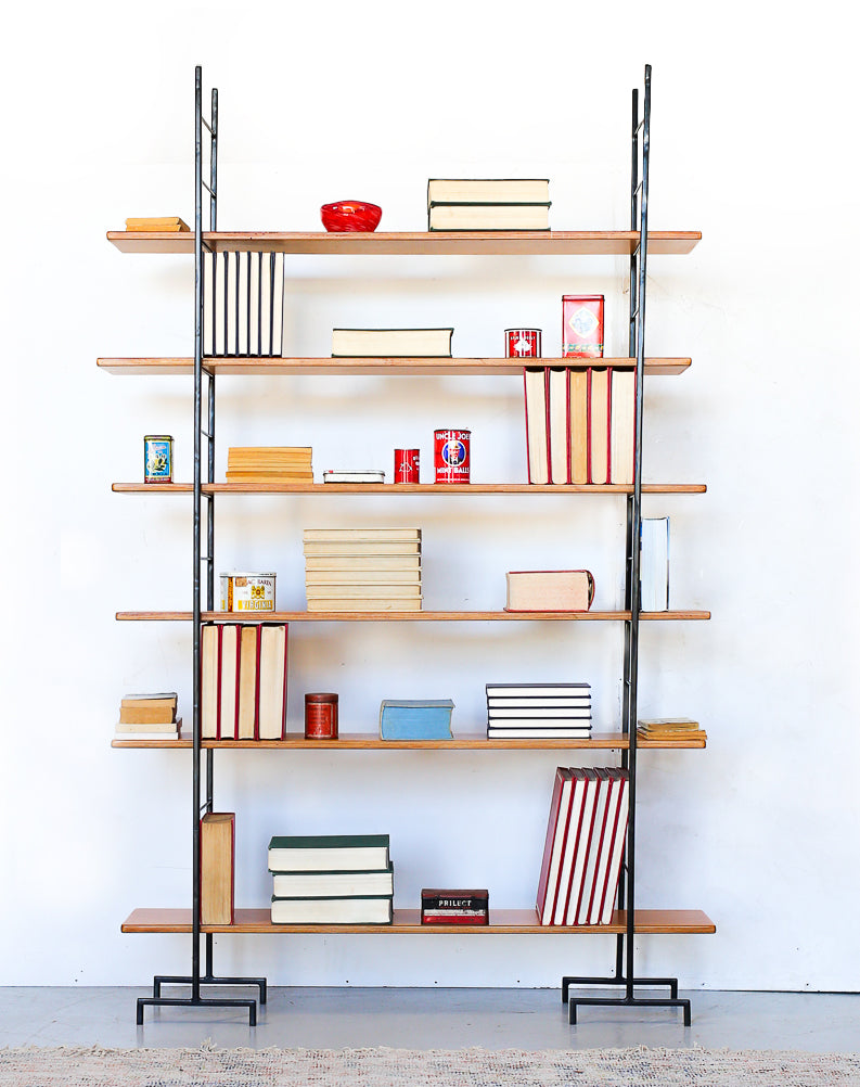 Steel Ladder and Birch Ply Wood Shelf - six tiers