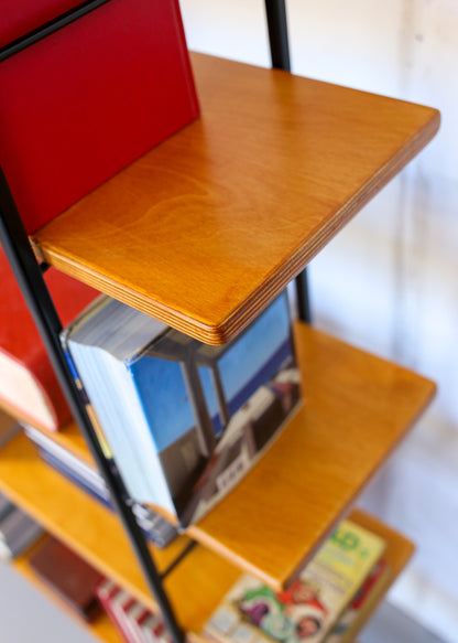 Steel Ladder and Birch Ply Wood Shelf - six tiers