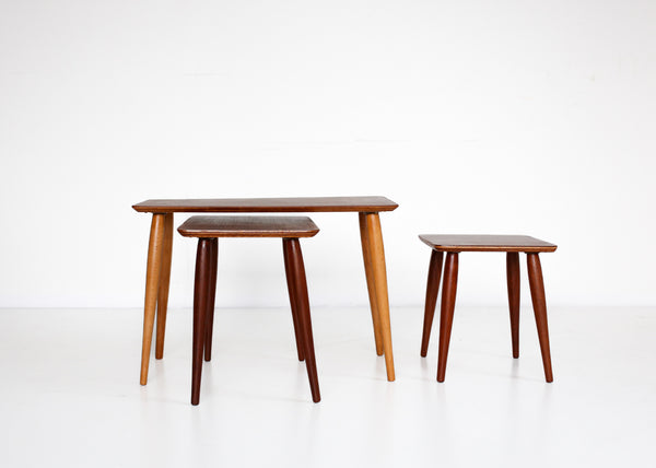 1960s Bakker & Steyger Nest of Side Tables