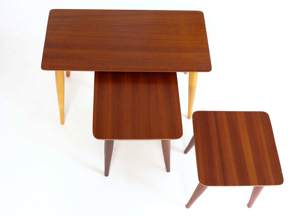 1960s Bakker & Steyger Nest of Side Tables