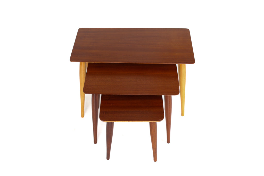 1960s Bakker & Steyger Nest of Side Tables