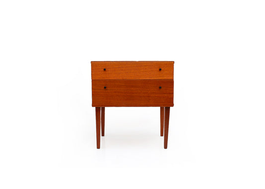 Mid-century Bedside Cabinet with Two Drawers