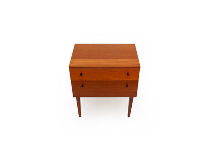 Mid-century Bedside Cabinet with Two Drawers