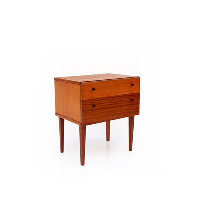 Mid-century Bedside Cabinet with Two Drawers
