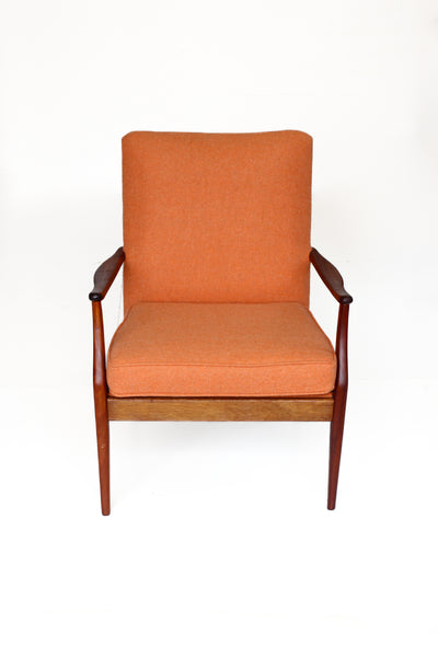 Sapele Frame Mid-century Armchair
