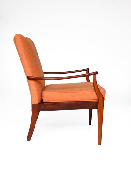 Sapele Frame Mid-century Armchair