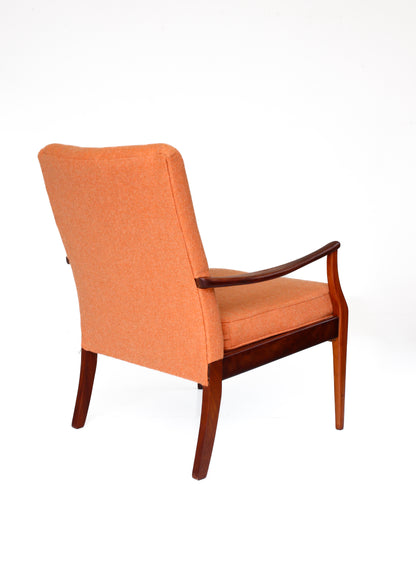 Sapele Frame Mid-century Armchair