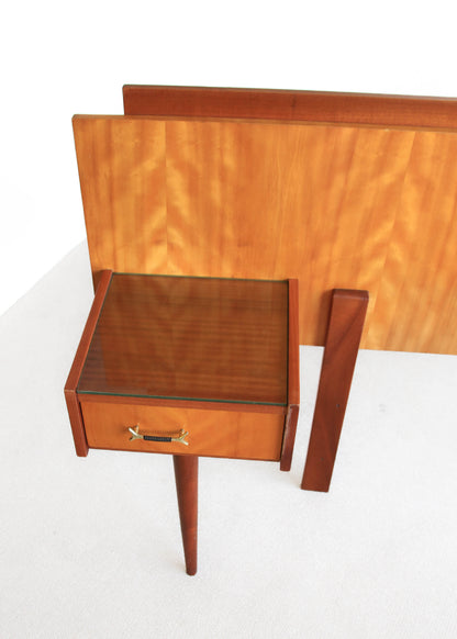 Double Headboard with Pedestals