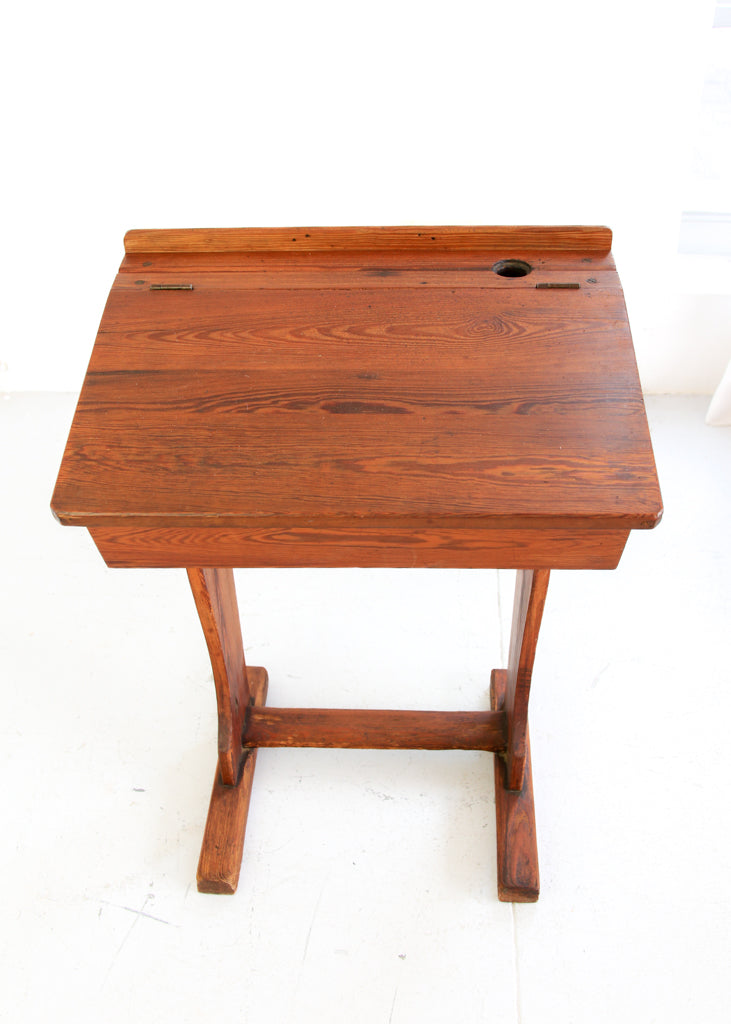 Antique Oregon School Desk