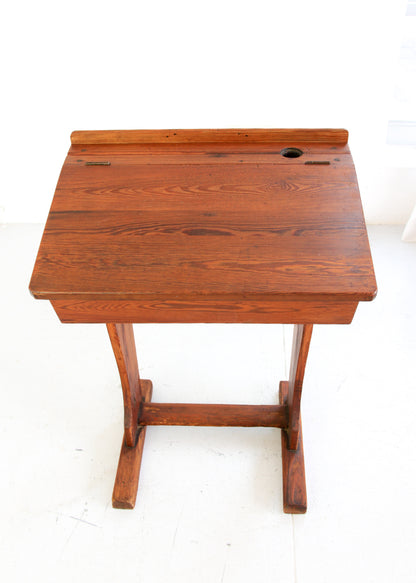 Antique Oregon School Desk