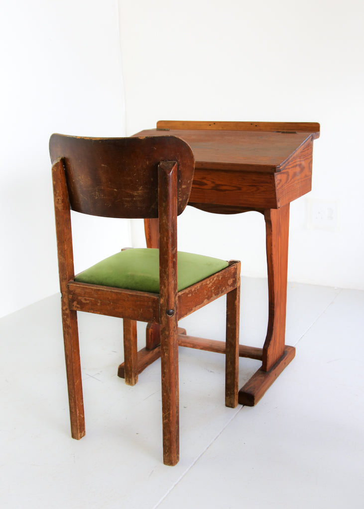 Antique Oregon School Desk