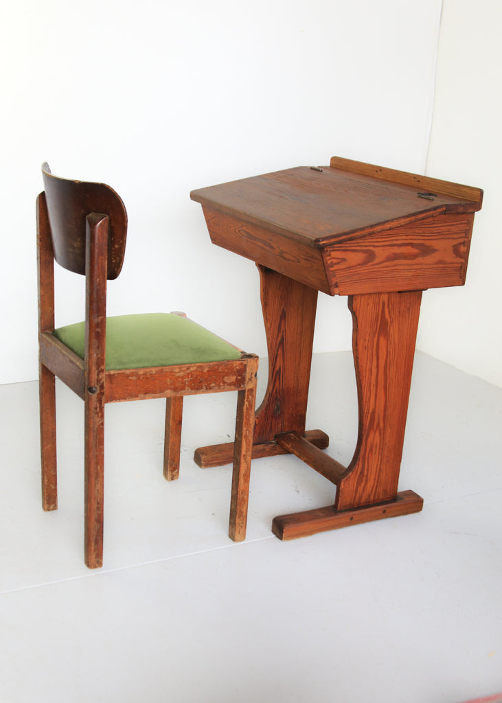 Antique Oregon School Desk