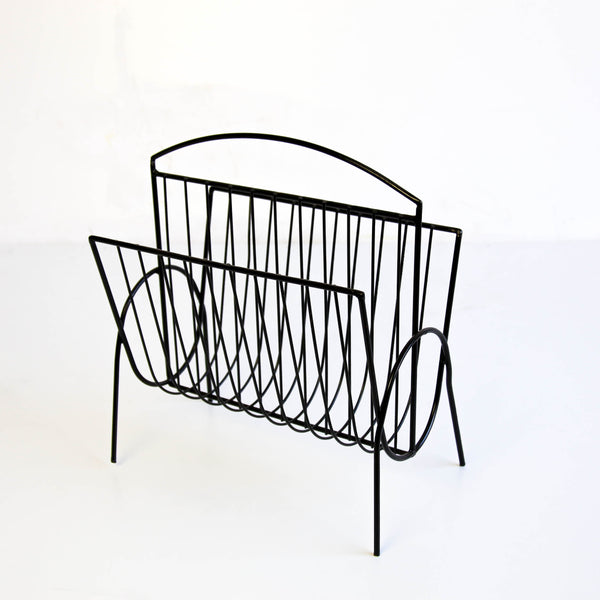 Vintage Steel Magazine Rack