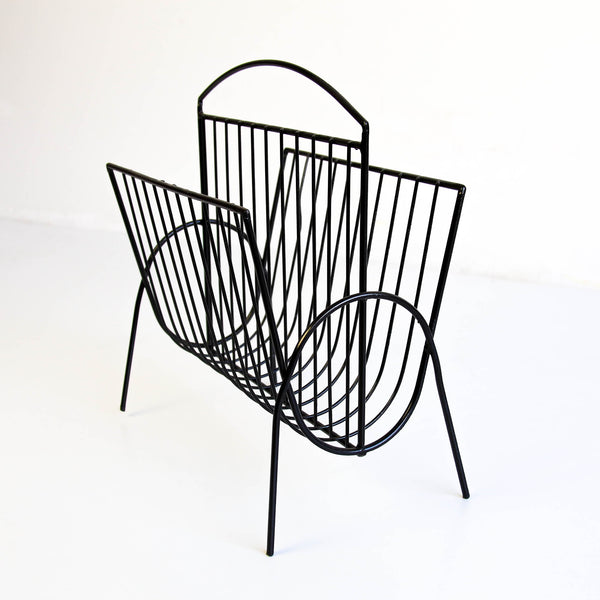 Vintage Steel Magazine Rack