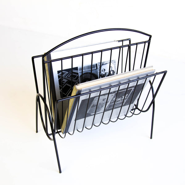 Vintage Steel Magazine Rack