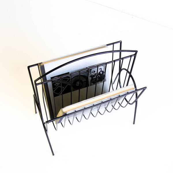 Vintage Steel Magazine Rack