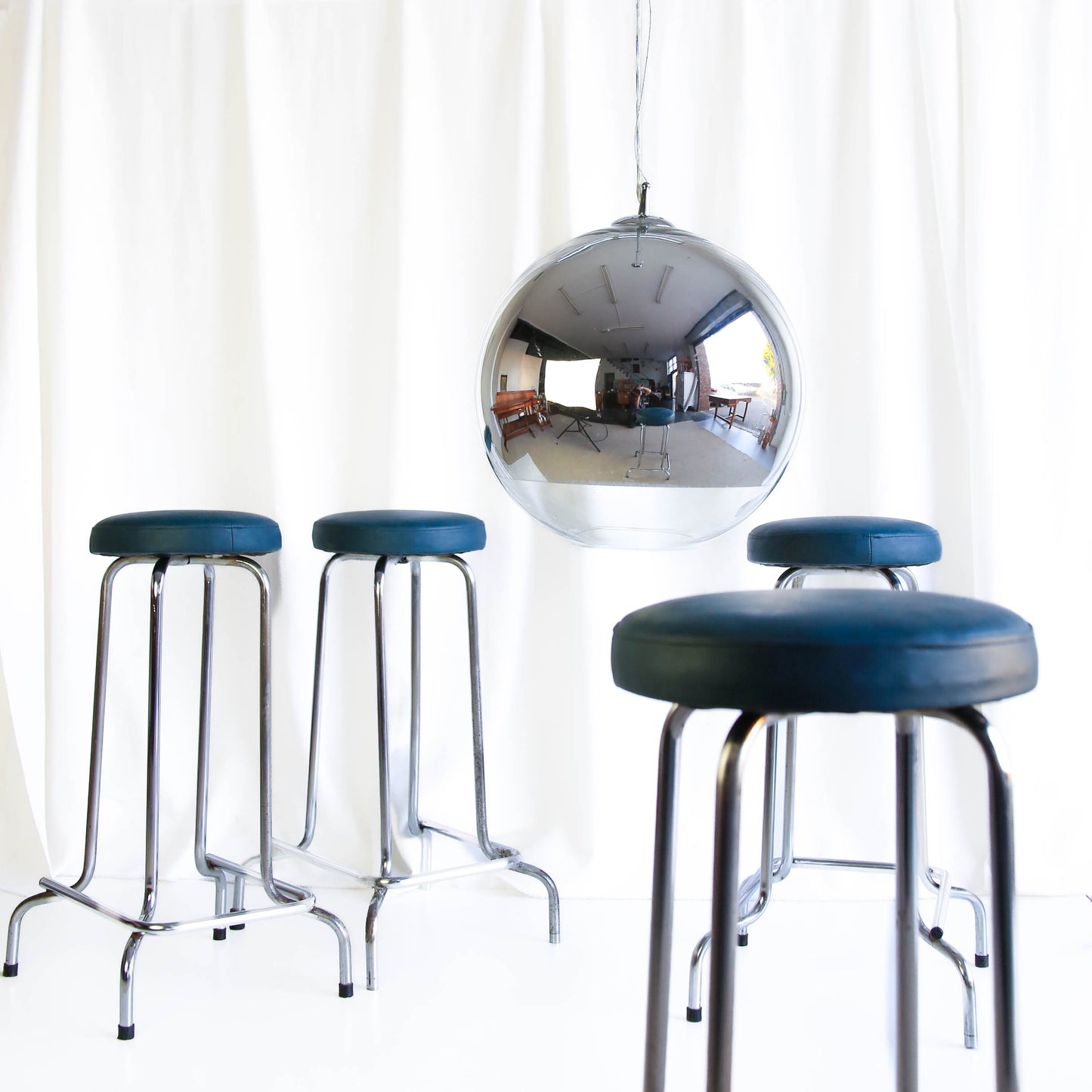Large Mirror Ball Style Pendant Lamp