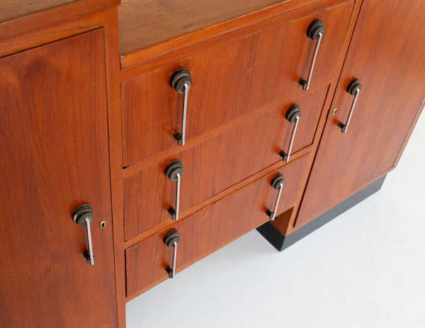 Solid Wood Art Deco Sideboard