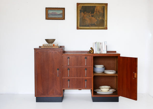 Solid Wood Art Deco Sideboard