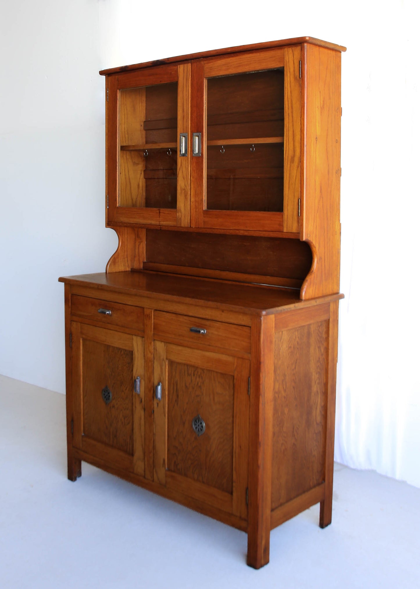 Vintage Oak Kitchen Cabinet