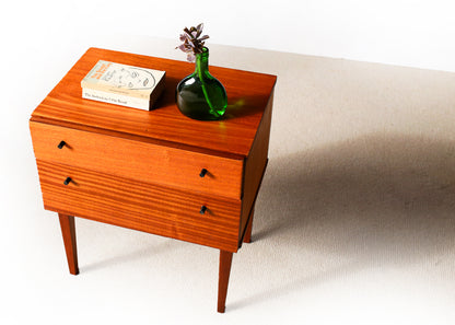 Mid-century Bedside Cabinet with Two Drawers
