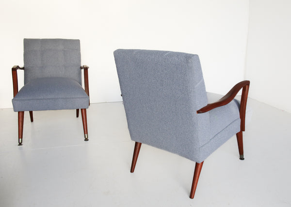 A Pair of Scandinavian Modern Easy Chairs