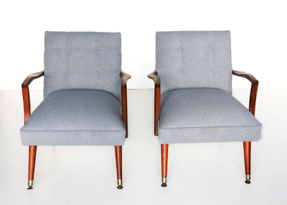 A Pair of Scandinavian Modern Easy Chairs