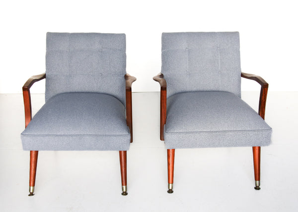 A Pair of Scandinavian Modern Easy Chairs
