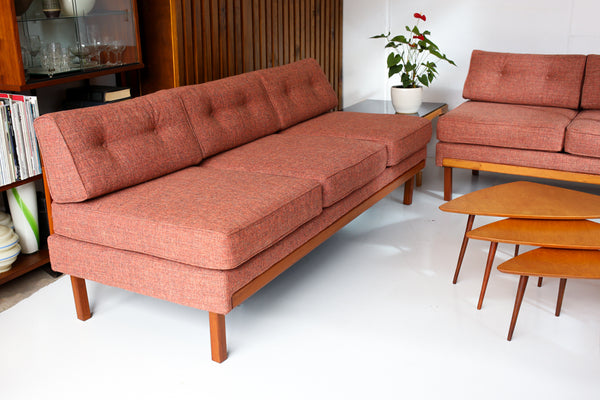 Six Seat Mid-century Corner Sofa