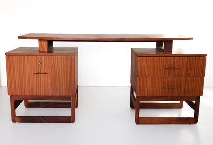 Vintage Sapele Mahogany Desk