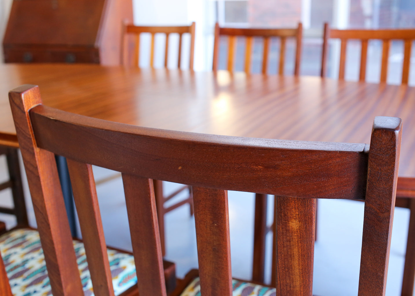 Eight Vintage Arts and Crafts Dining Chairs