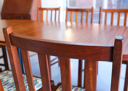 Eight Vintage Arts and Crafts Dining Chairs