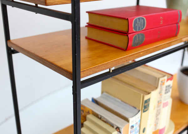 Mid-Century Modern Steel Frame Shelf