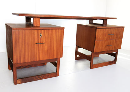 Vintage Sapele Mahogany Desk